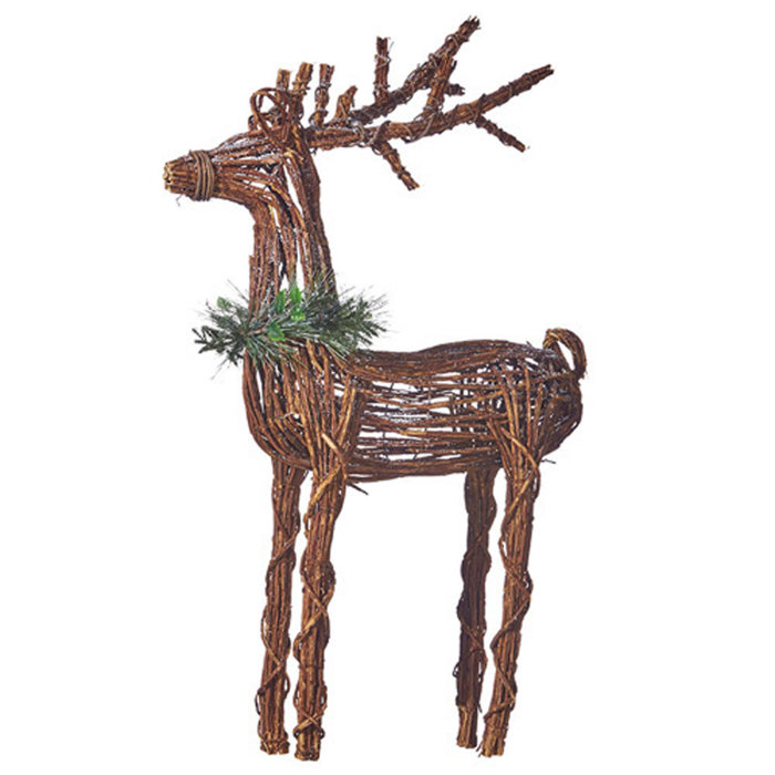 Twig Reindeer with Pine Birch Lane
